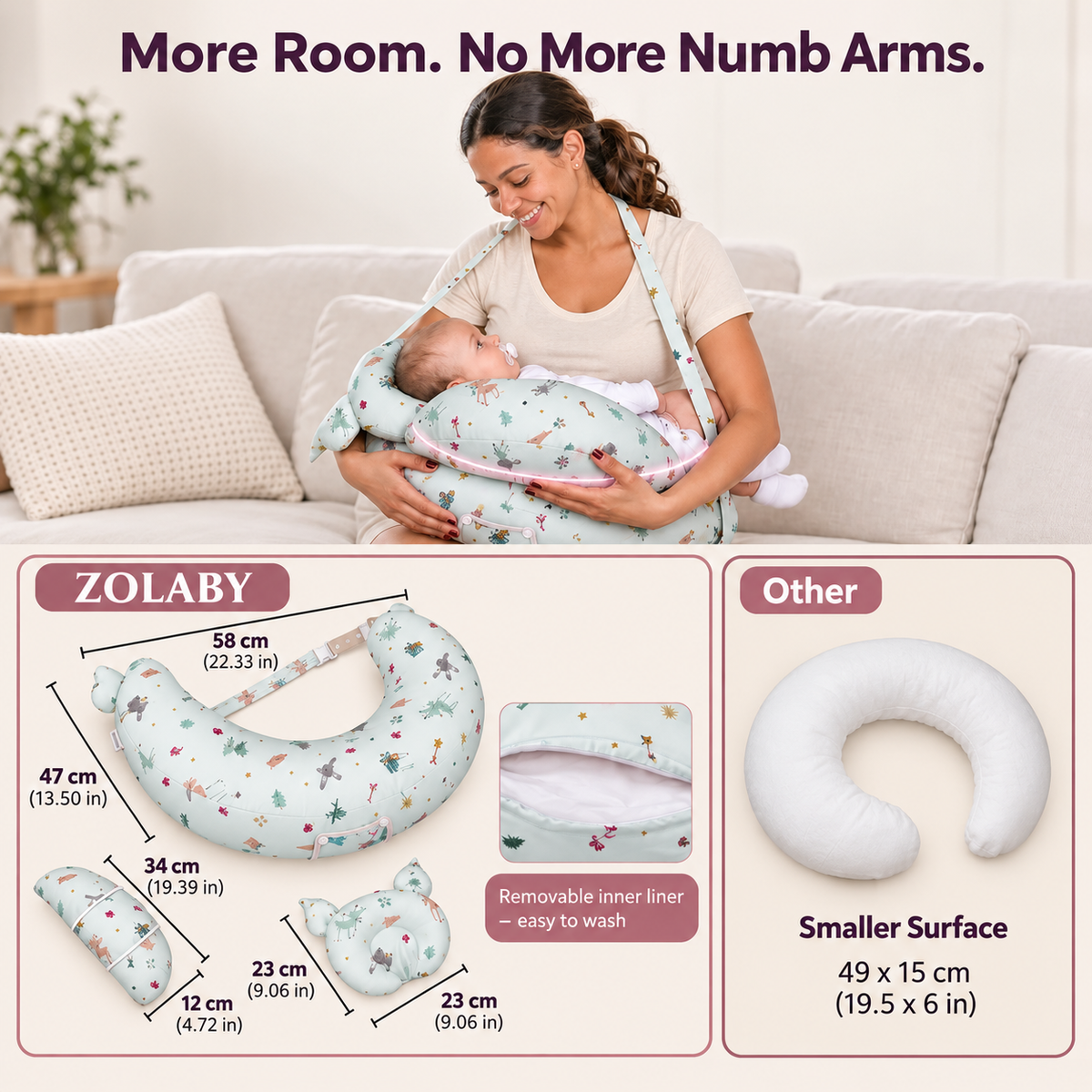 ZOLABY™ Nursing Support Pillow